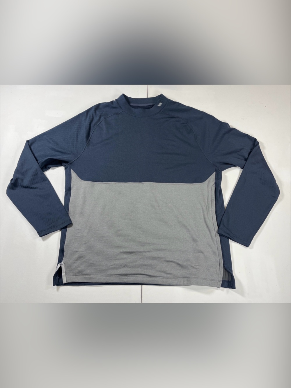 Rhone Extra Mile Fleece Long Sleeve Pullover  Active Run Blue Gray Men’s XL